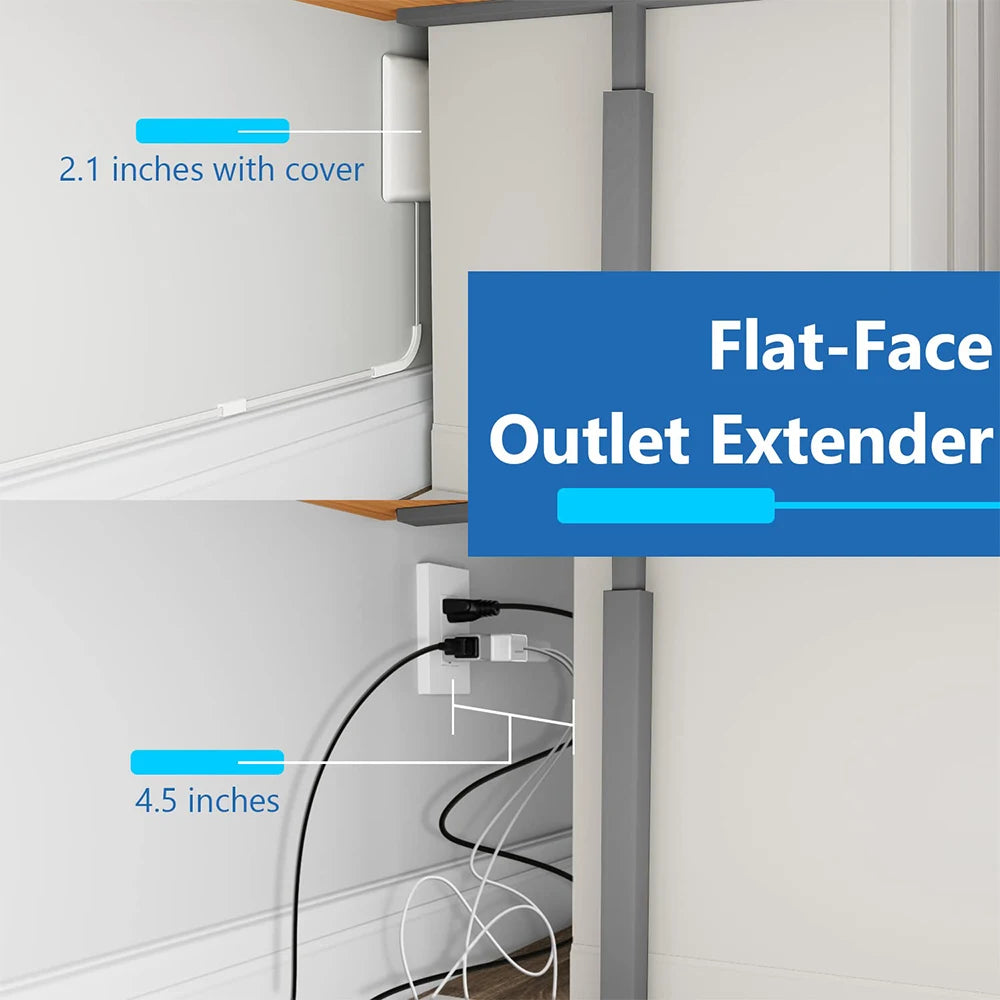 FlushFit™ Ultra-Thin Outlet Extender