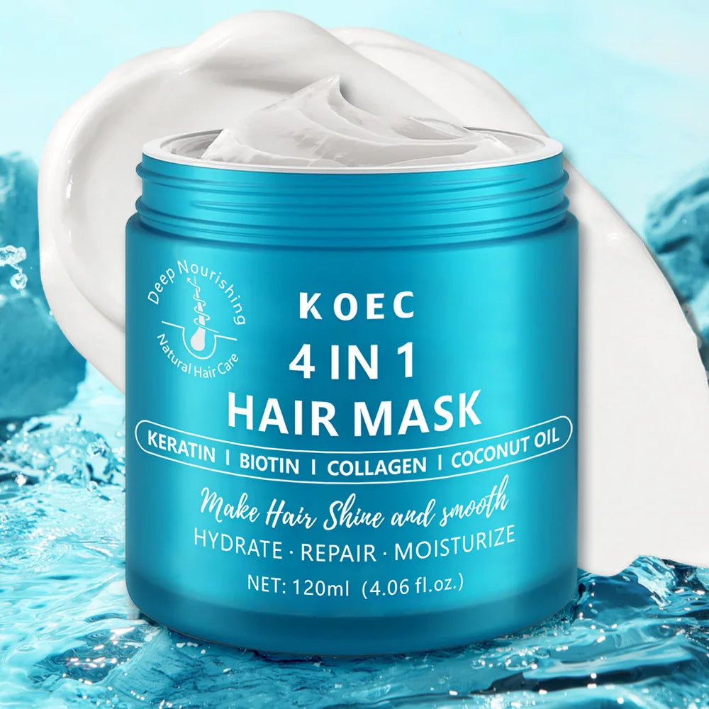 Keratin repair hair mask, collagen conditioner hair mask, nourishing, moisturizing and moisturizing, improving dry and frizzy ha
